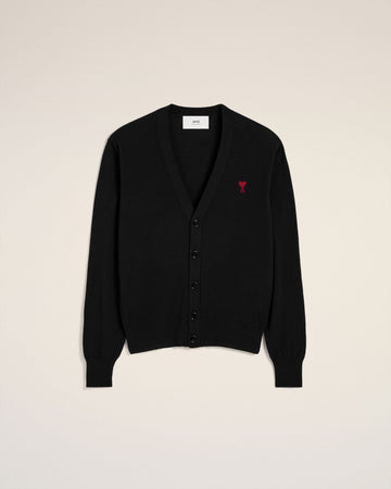Black Wool Ami de Coeur Cardigan