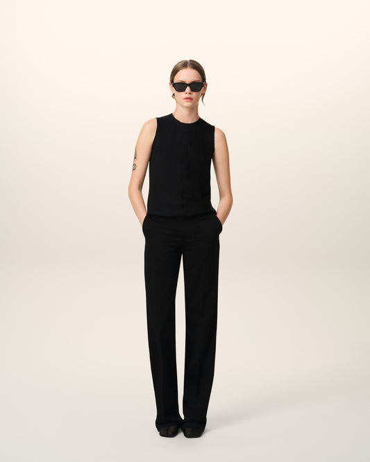 Black Sleeveless Top