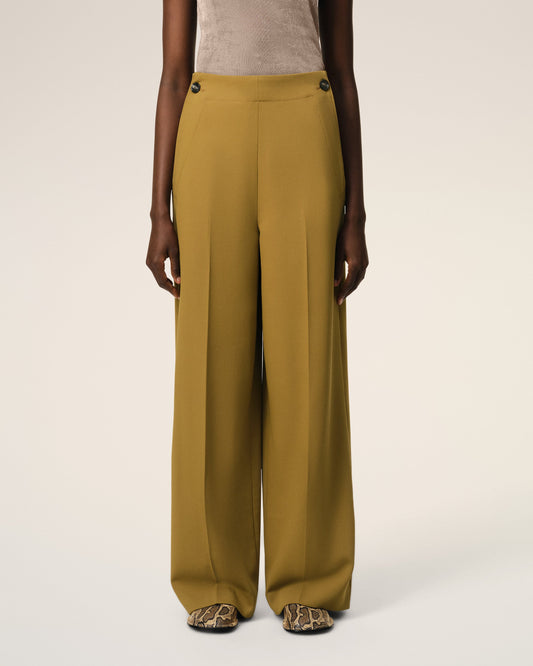 Mustard Wool Sailor Trousers