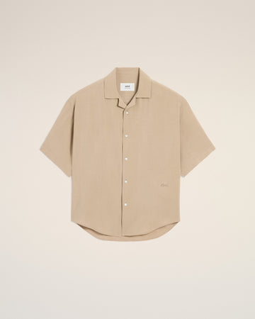 ベージュ Ami キャンプ 半袖シャツ