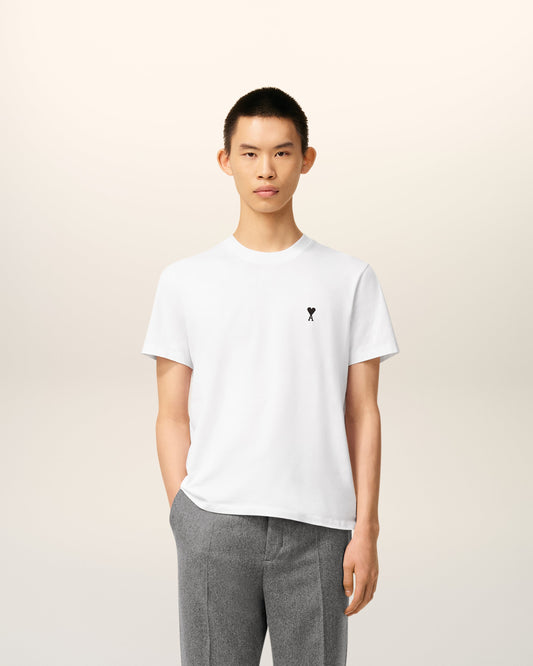 White Cotton Ami De Coeur T-shirt
