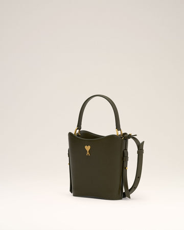 Green Leather Mini Paris Paris Bucket Bag
