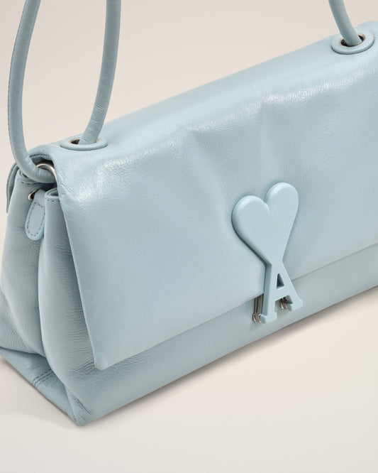 Blue Smooth Leather Voulez Vous Bag