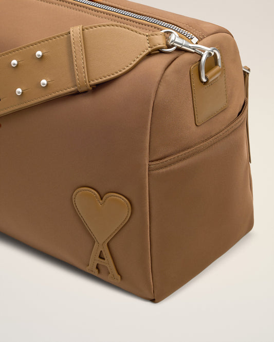 Brown Nylon Canvas Marcel Large Bag