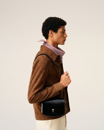 Black Glazed Leather Paris Paris Bag