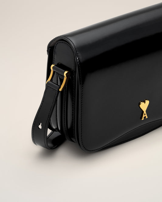 Black Glazed Leather Paris Paris Bag