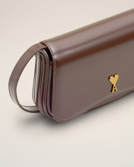 Burgundy Glazed Leather Small Crossbody Paris Paris Bag