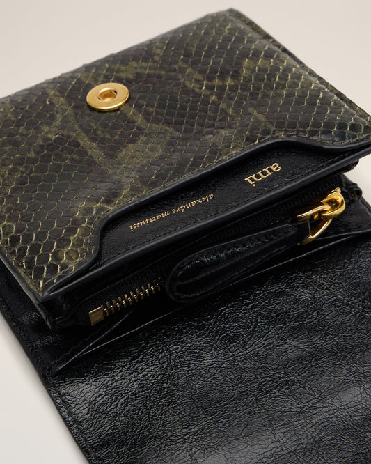 Green Leather Paris Paris Wallet
